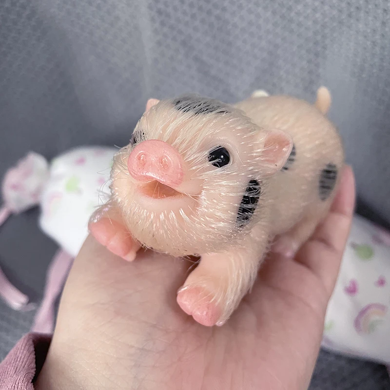 Reborn Baby Doll Silicone Realistic - 5 นิ้ว Smile Face Reborn ตุ๊กตาหมูซิลิโคนนุ่มมาก