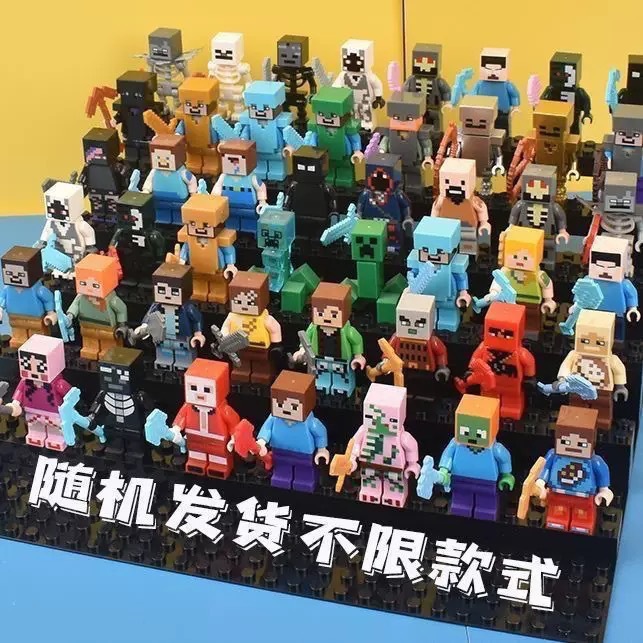 Building Blocks - 30/60 ชิ้นการ์ตูนมายคราฟต์บล็อกตัวต่อขนาดเล็กตัวต่อประกอบ DIY ตุ๊กตาของเล่นชายและหญิงของขวัญ