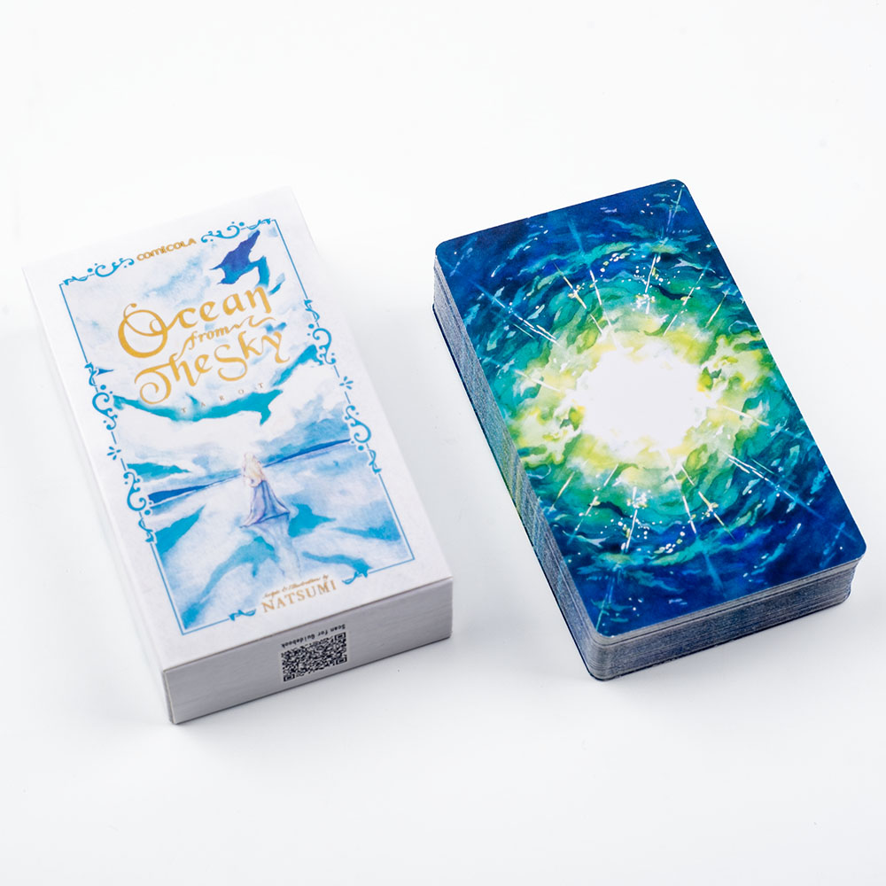 10.3*6 ซม. ชุดไพ่ทาโรต์สีน้ำวา - Tarot Cards Deck With Guidebook บทวิจารณ์และราคา