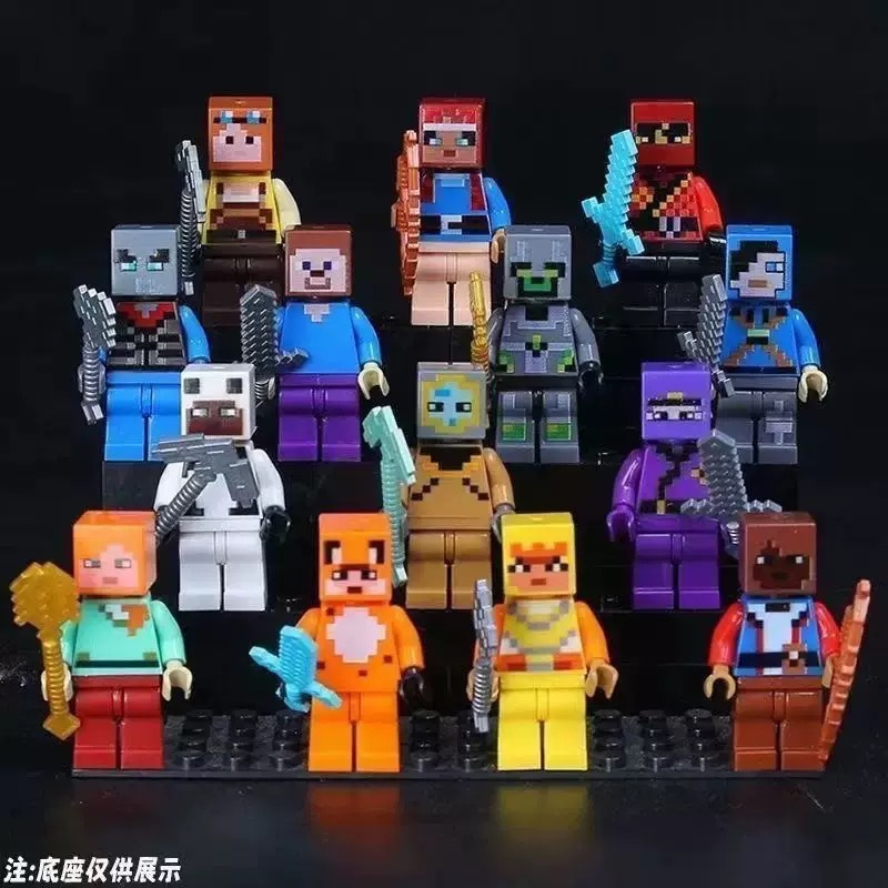 30/60 ชิ้นการ์ตูนมายคราฟต์บล็อ - Building Blocks บทวิจารณ์และราคา
