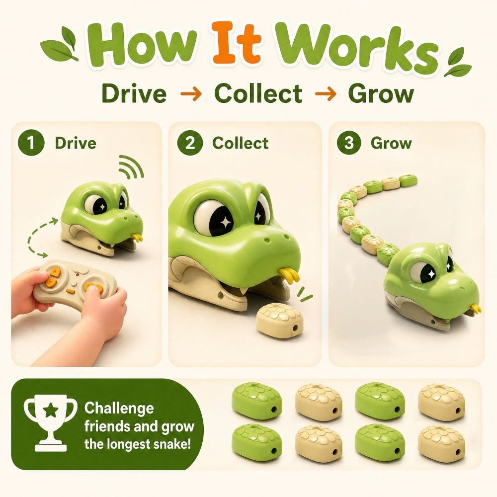 ของเล่นงูแม่เหล็กควบคุมระยะไกล - Remote Control Toys บทวิจารณ์และราคา
